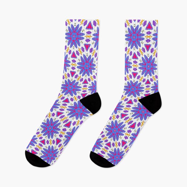 Item preview, Bright and Cheerful Nordic Scandinavian Geometric Color Pattern in Blue, Green, Purple, Yellow, Orange, and Red designed and sold by cozycaroline.