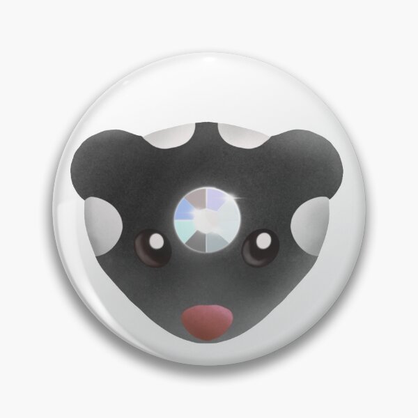 Item preview, Spotted Skunk Gem (round gem) designed and sold by sarenea.
