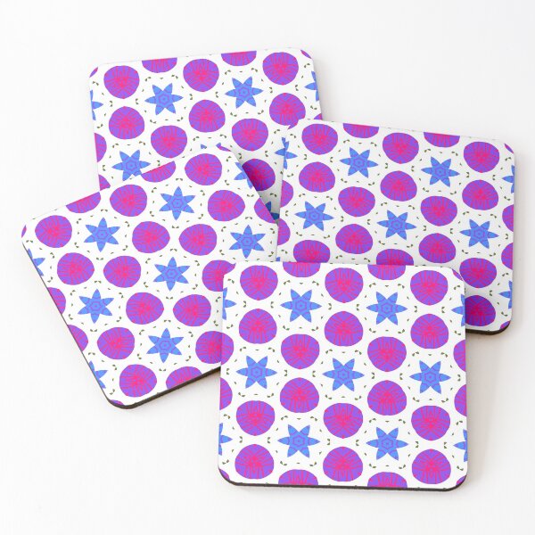 Item preview, Bright and Cheerful Nordic Scandinavian Geometric Color Pattern in Blue, Green, Purple, Yellow, Orange, and Red designed and sold by cozycaroline.