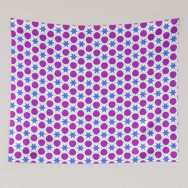 Item preview, Bright and Cheerful Nordic Scandinavian Geometric Color Pattern in Blue, Green, Purple, Yellow, Orange, and Red designed and sold by cozycaroline.
