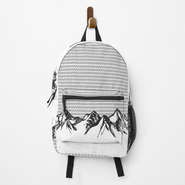 Item preview, Adventure hiking mountaineering mountains nature peaks design designed and sold by brunsch-print.