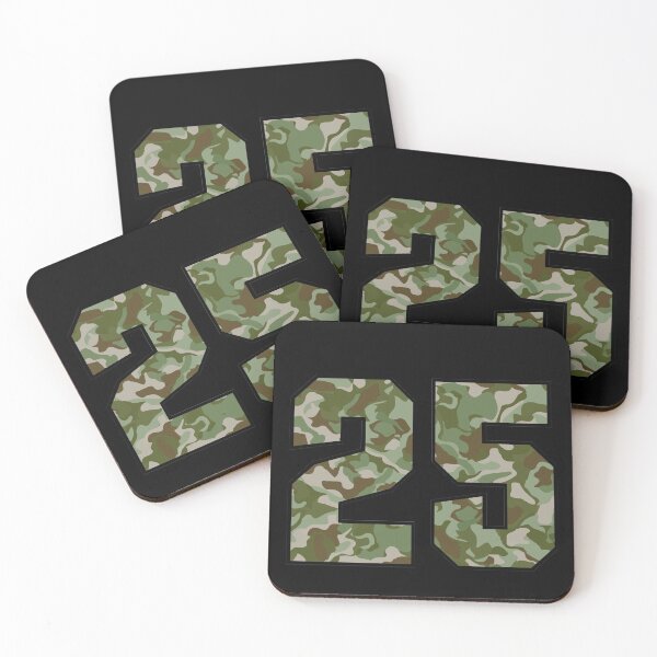 Item preview, Army Camouflage Number Twenty-Five Soldiers Lucky Number 25 designed and sold by Urosek.