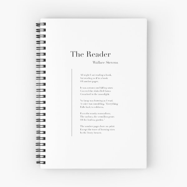 Item preview, The Reader by Wallace Stevens designed and sold by wisemagpie.