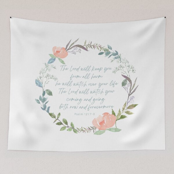 Item preview, The Lord Will Keep You From All Harm Psalm 121:7-8 designed and sold by HCLeeKimmie.