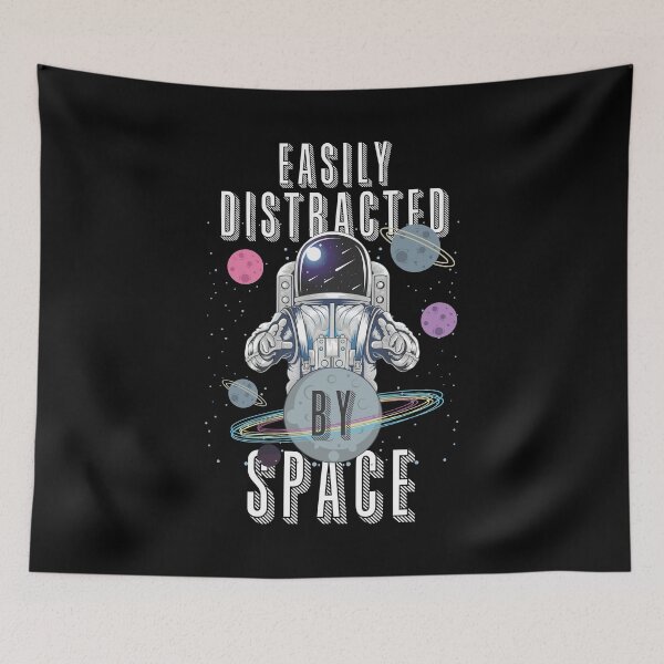 Item preview, Easily Distracted By Space - Astronaut Helmet - A Great Design For gifts For Space Enthusiasts designed and sold by crazycollective.
