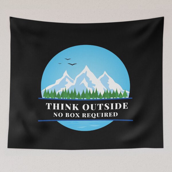 Item preview, Think Outside No Box Required Shirt I Funny Shirt I Gift shirt I girl shirt I women shirt designed and sold by CHAMSSTORE.
