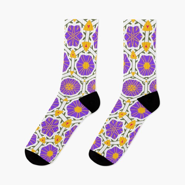 Item preview, Bright and Cheerful Nordic Scandinavian Geometric Color Pattern in Blue, Green, Purple, Yellow, Orange, and Red designed and sold by cozycaroline.