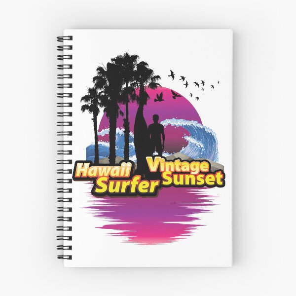 Artikelvorschau, VINTAGE SONNENUNTERGANG HAWAII SURFER entworfen und verkauft von RIGHTCHUS.