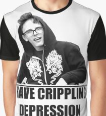 I Have Crippling Depression IDubbbzTV Graphic T-Shirt