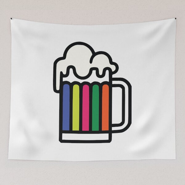 Item preview, Beer Pride, Craft Beer Pride, Rainbow Beer, Gay Beer, Queer Beer, Gay Lager, Gay Pilsner, Gay Brewpub designed and sold by Nostrathomas66.