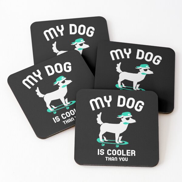 Item preview, My Dog Is Cooler Than You - Funny Skateboarding Dog designed and sold by Guarddogdrive.