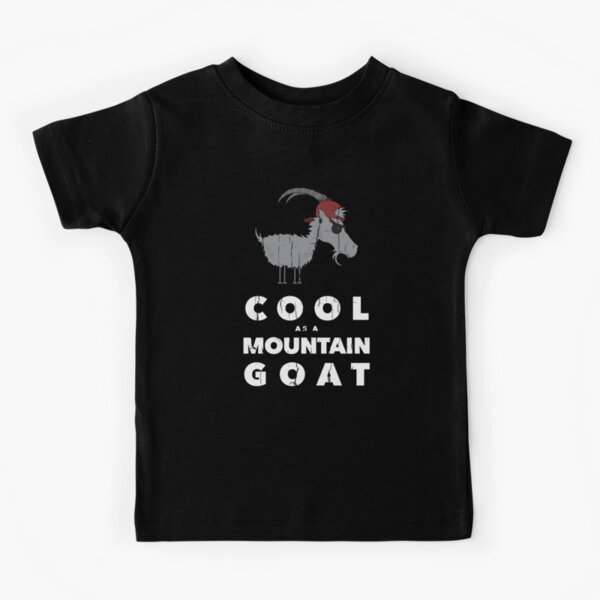 Cool as a Mountain Goat Cartoon Kids T-Shirt