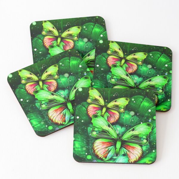 Item preview, Dynamic Green Duo Butterflies designed and sold by NexusArts.