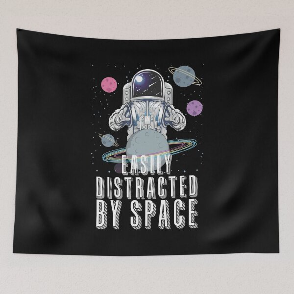 Item preview, Easily Distracted By Space - Astronaut Helmet - A Great Design For gifts For Space Enthusiasts designed and sold by crazycollective.