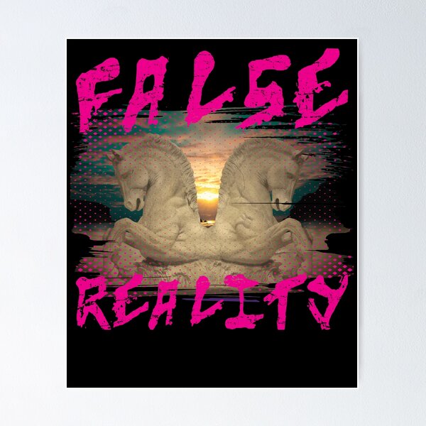 Item preview, Weirdcore Aesthetic - False Reality - Horses in The Sand designed and sold by RKasper.