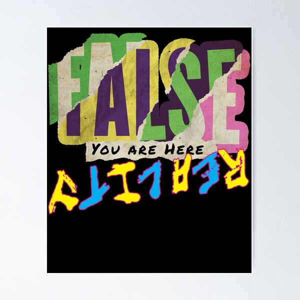 Item preview, Weirdcore Aesthetic - False Reality - You Are Here designed and sold by RKasper.