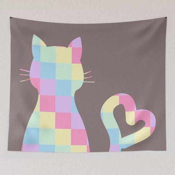 Item preview, Geometric Pink Mixed Cat designed and sold by DAFIN.