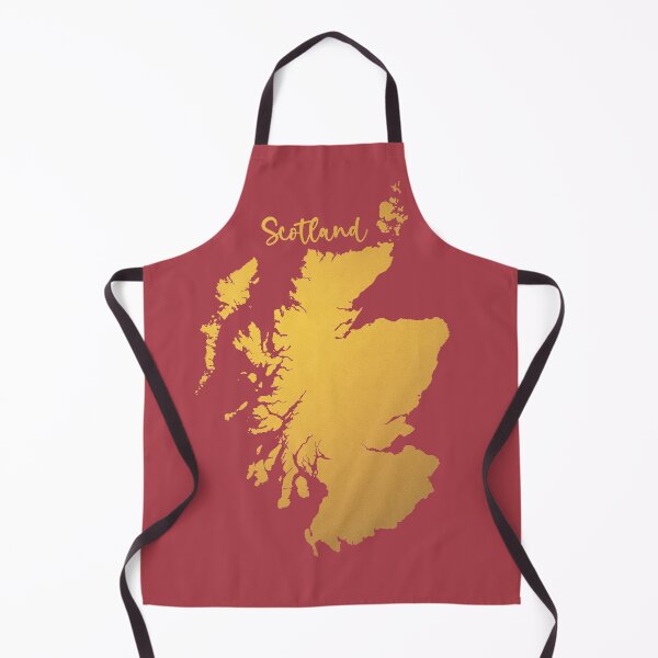 Item preview, Gold map of Scotland designed and sold by traveltheory.
