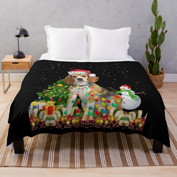 Item preview, Beagle Dog Santa Hat Christmas Dog Light Tree Xmas designed and sold by thanshirts.