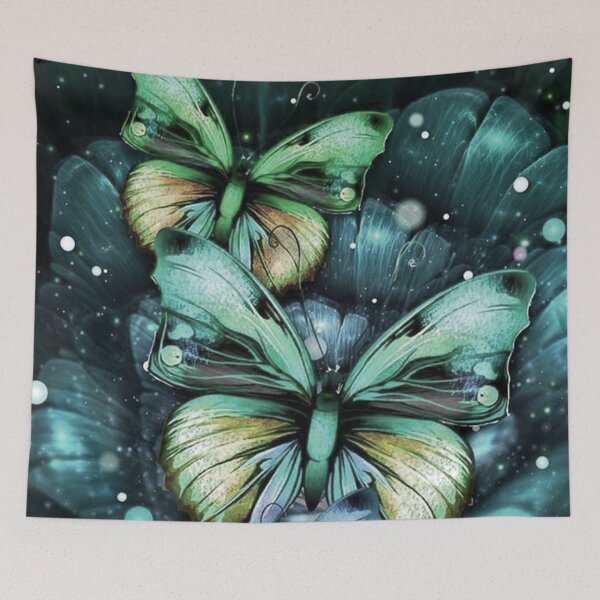 Item preview, Dignified Pale Turquoise Duo Butterflies designed and sold by NexusArts.