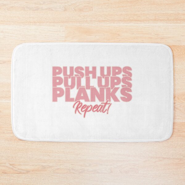 Item preview, Push Ups Pull Ups Planks Repeat designed and sold by RiseandShineTee.