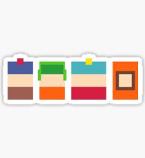 South Park Boys Pixel Art Sticker