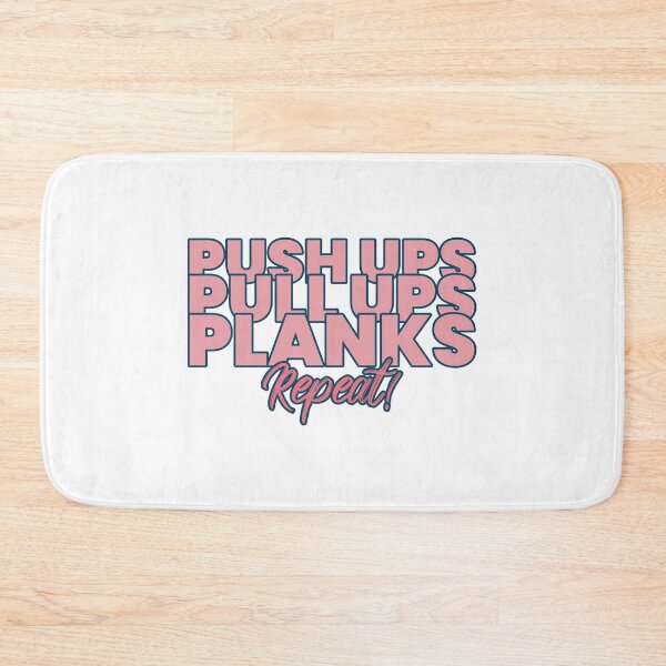 Item preview, Push Ups Pull Ups Planks Repeat designed and sold by RiseandShineTee.
