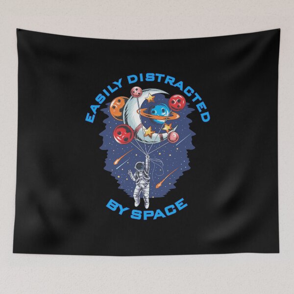 Item preview, Easily Distracted By Space - Astronaut Helmet - A Great Design For gifts For Space Enthusiasts designed and sold by crazycollective.