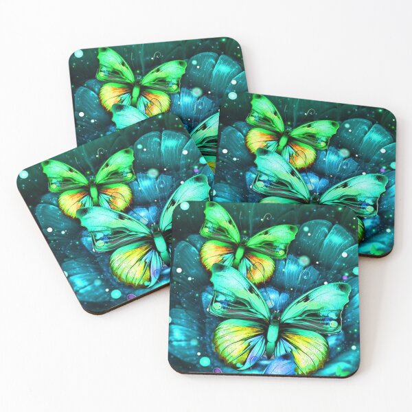 Item preview, Dynamic Turquoise Duo Butterflies designed and sold by NexusArts.