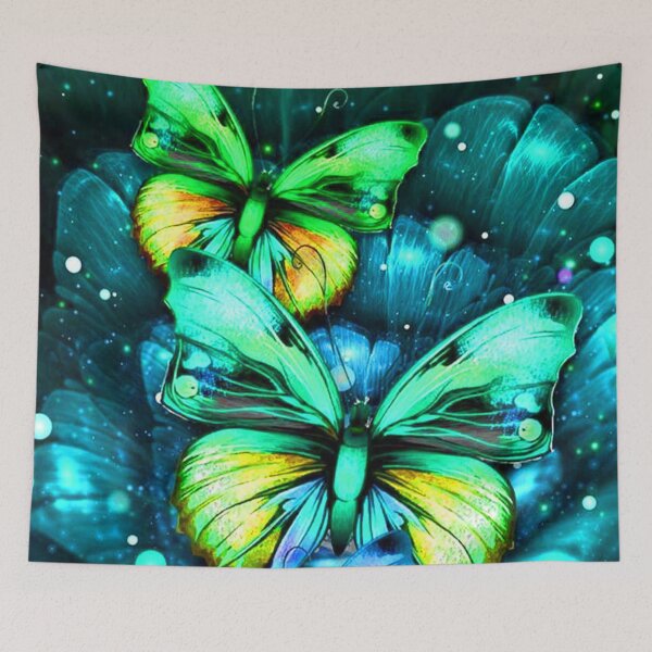 Item preview, Dynamic Turquoise Duo Butterflies designed and sold by NexusArts.