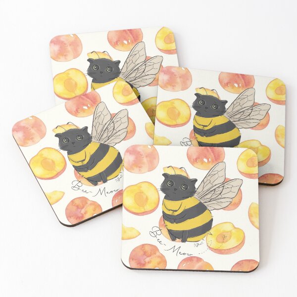 Item preview, Bee-Meow Peachy designed and sold by Sweets-trolley.