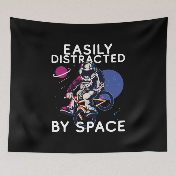 Item preview, Easily Distracted By Space - Astronaut Helmet - A Great Design For gifts For Space Enthusiasts designed and sold by crazycollective.