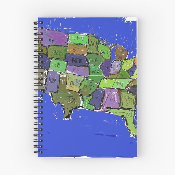 Item preview, The USA Map designed and sold by BrookevilleAlex.