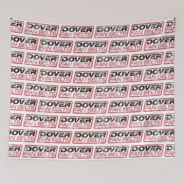 Item preview, Dover Fan Belts (New Design - White - Worn) designed and sold by Justin Ellis.