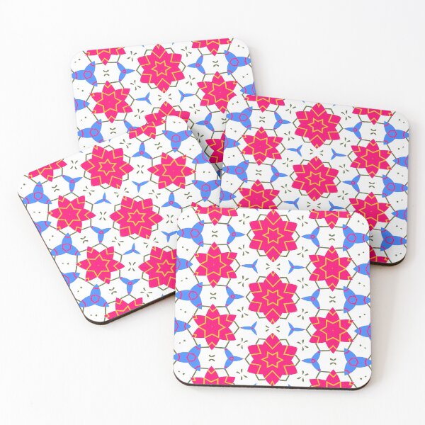 Item preview, Bright and Cheerful Nordic Scandinavian Geometric Color Pattern in Blue, Green, Purple, Yellow, Orange, and Red designed and sold by cozycaroline.