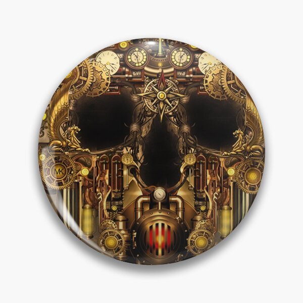 Item preview, Steampunk Skull Art  designed and sold by Maniakuk.