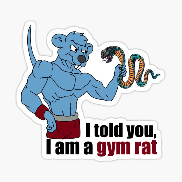 Gym Rats Sticker for Sale by Remigiusz Wiśniewski