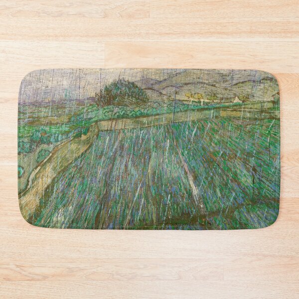 Item preview, Rain by Vincent van Gogh (1889) designed and sold by allhistory.