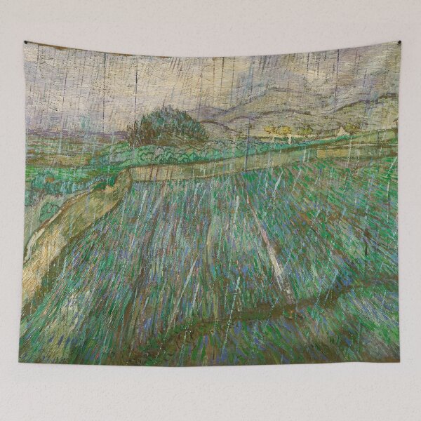 Item preview, Rain by Vincent van Gogh (1889) designed and sold by allhistory.