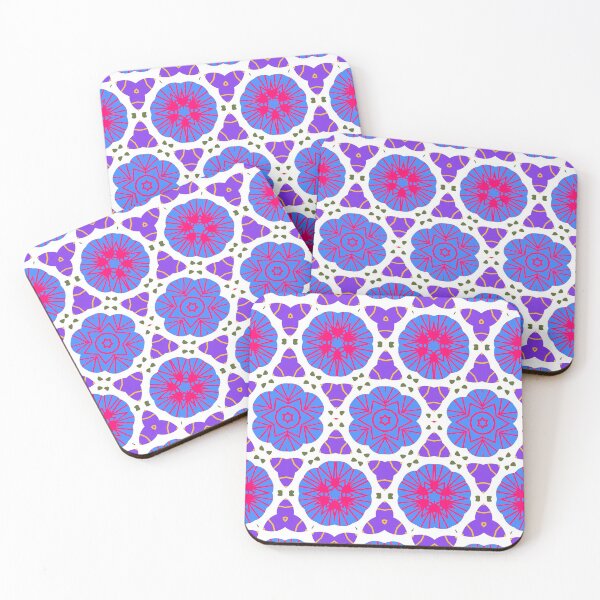 Item preview, Bright and Cheerful Nordic Scandinavian Geometric Color Pattern in Blue, Green, Purple, Yellow, Orange, and Red designed and sold by cozycaroline.