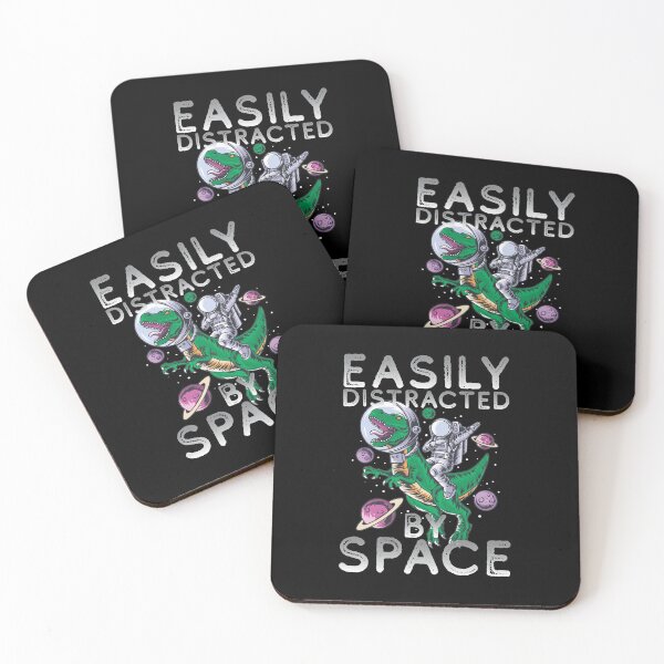 Item preview, Easily Distracted By Space - Dinosaurs Are Awesome - Easily Distracted By Dinosaurs -Astronaut - A Great Design For gifts For Space Enthusiasts designed and sold by crazycollective.
