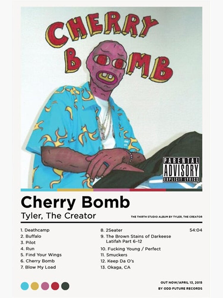 "Tyler Cherry Bomb Poster" Poster for Sale by markpowiy Redbubble