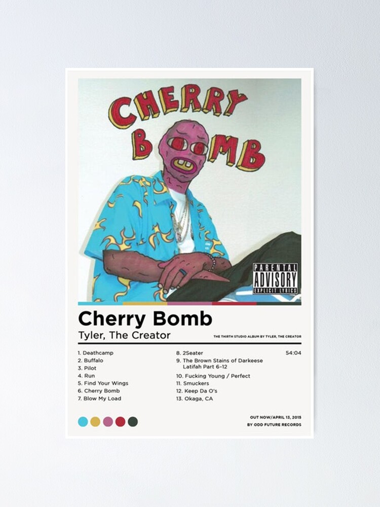 "Tyler Cherry Bomb Poster" Poster for Sale by markpowiy Redbubble