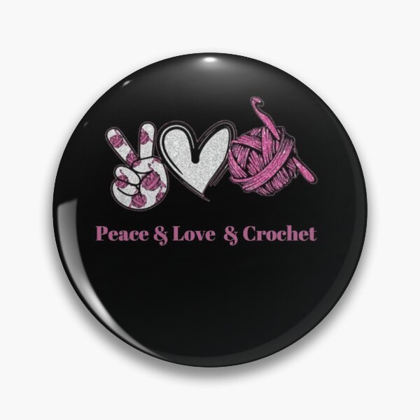 Item preview, Peace & Love & Crochet designed and sold by wataraadam.