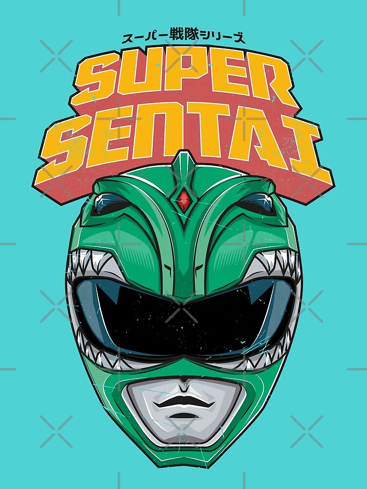 "Super sentai green ranger" Poster by redwane Redbubble