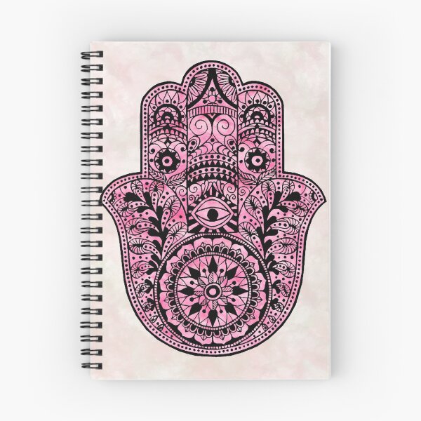 Item preview, Watercolor Pink Hamsa designed and sold by maryedenoa.
