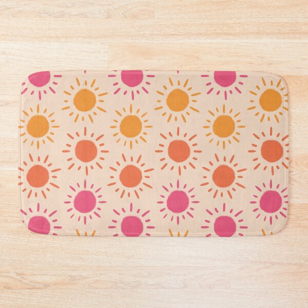 Item preview, Groovy Retro Sun Pattern - Tan Orange Pink Palette designed and sold by illocharm.