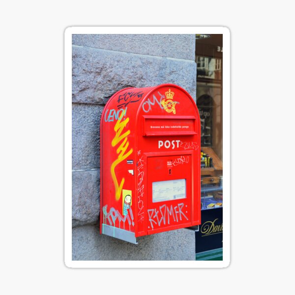 Item preview, Danish Mailbox with Graffiti designed and sold by Catherine Sherman.