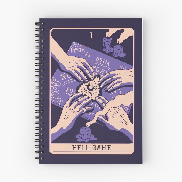 Item preview, Spooky Tarot Card: The Hell Game designed and sold by SLAG-Creative.