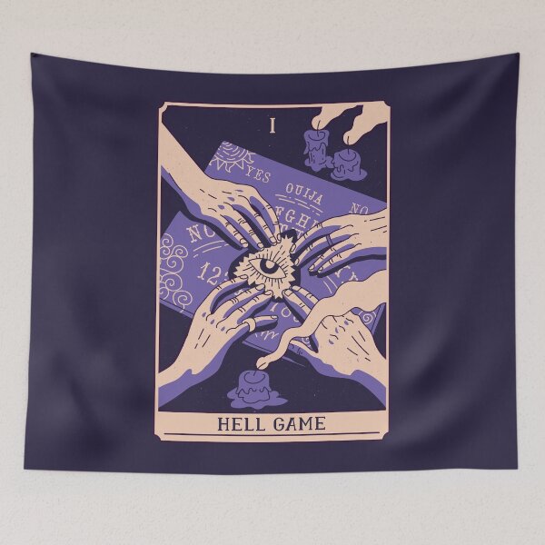 Item preview, Spooky Tarot Card: The Hell Game designed and sold by SLAG-Creative.